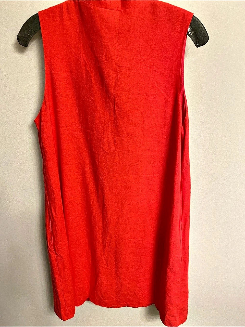 Tommy Bahama Two Palms Linen Shift Dress Red Medium - Picture 2 of 3